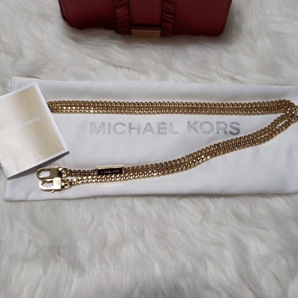 MICHAEL KORS JADE MD GUSSET BAG - Picture 12 of 13